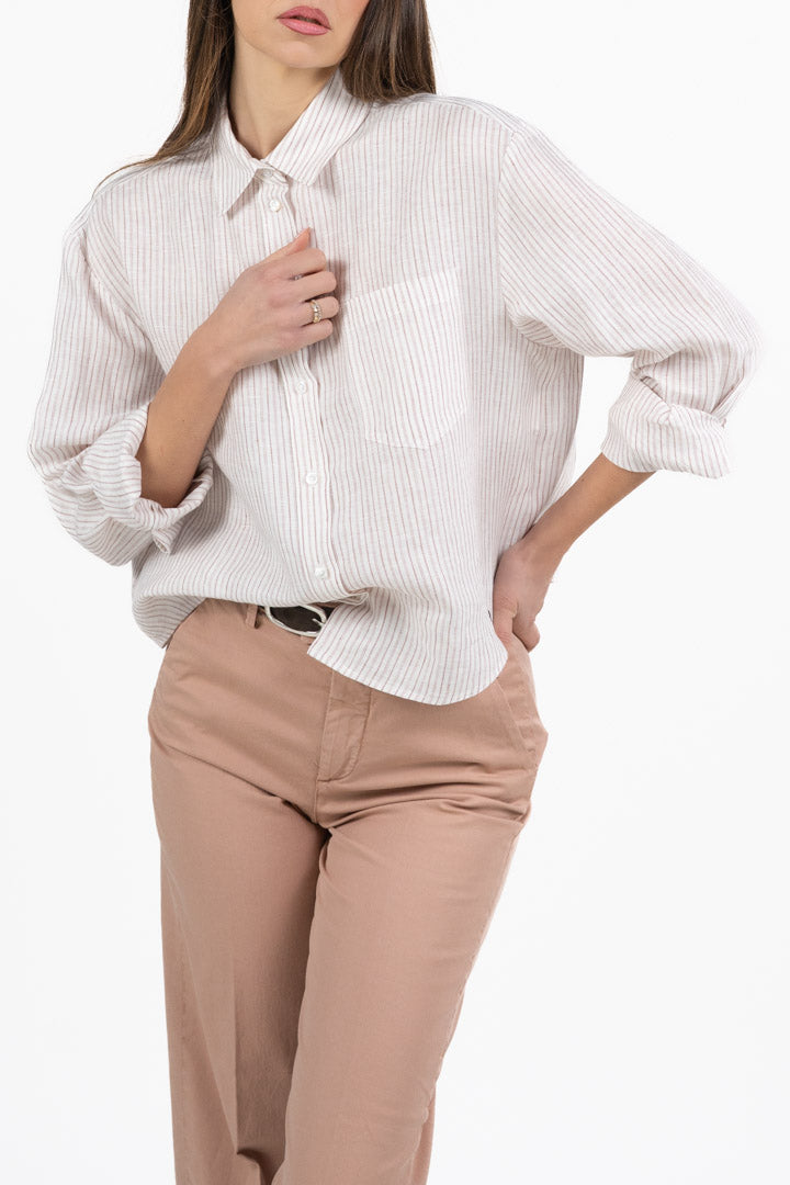 Camicia a Righe con Logo - Weekend Max Mara