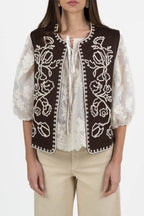 Gilet con Ricami - PennyBlack
