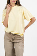 T-shirt Oversize in Cotone – Giallo Pastello - Vicolo