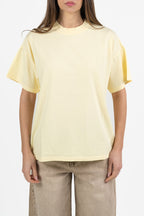 T-shirt Oversize in Cotone – Giallo Pastello - Vicolo