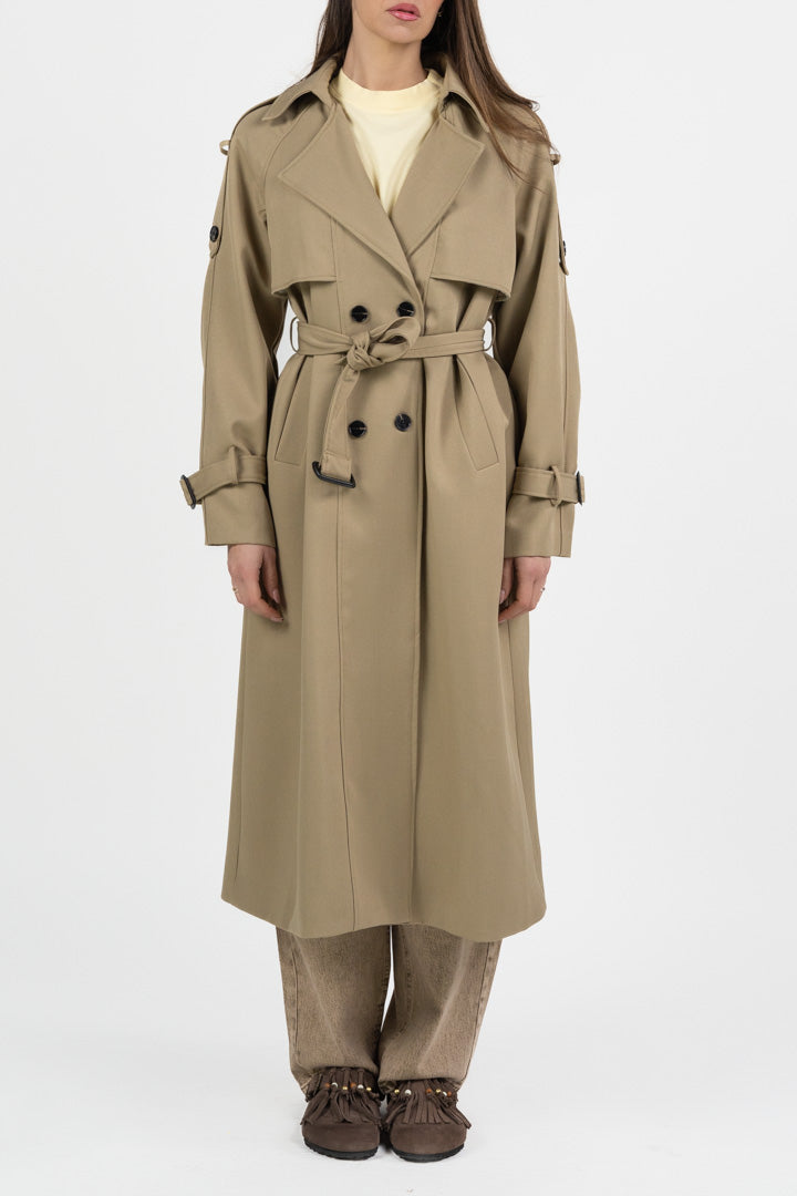 Trench Doppiopetto Lungo Over - Vicolo
