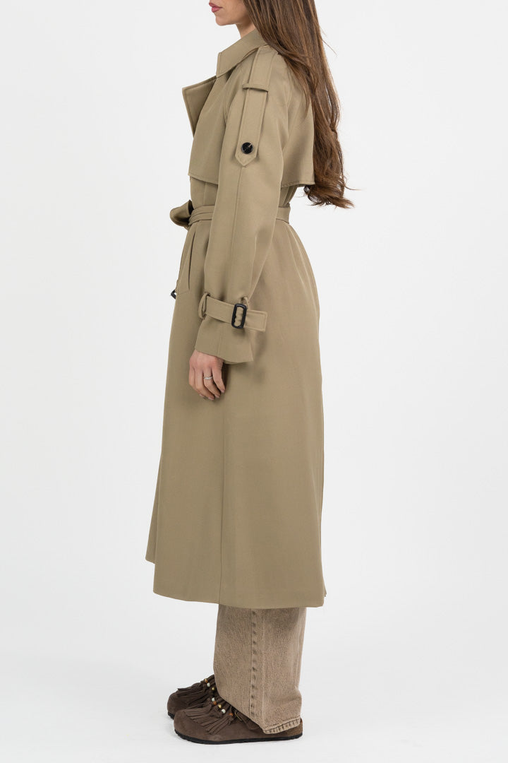 Trench Doppiopetto Lungo Over - Vicolo