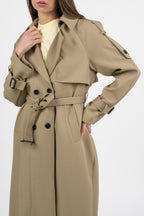 Trench Doppiopetto Lungo Over - Vicolo