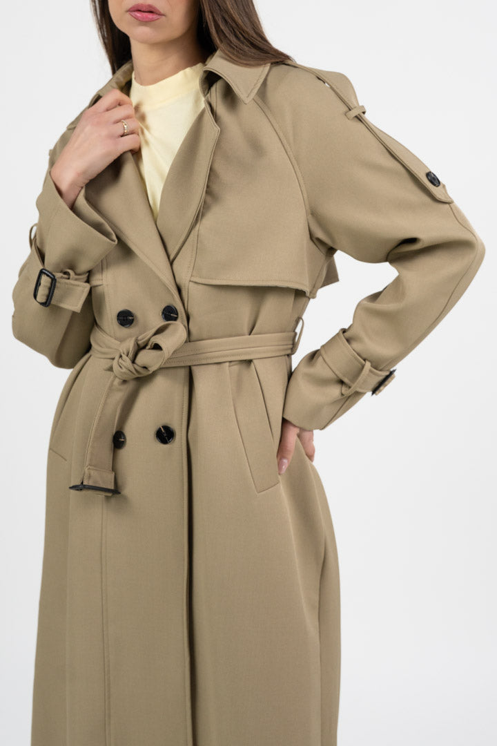 Trench Doppiopetto Lungo Over - Vicolo