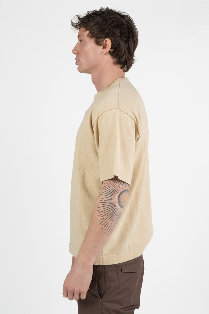 Maglia in Filo di Cotone beige - Out Fit