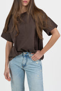 T-shirt Oversize Marrone - Vicolo