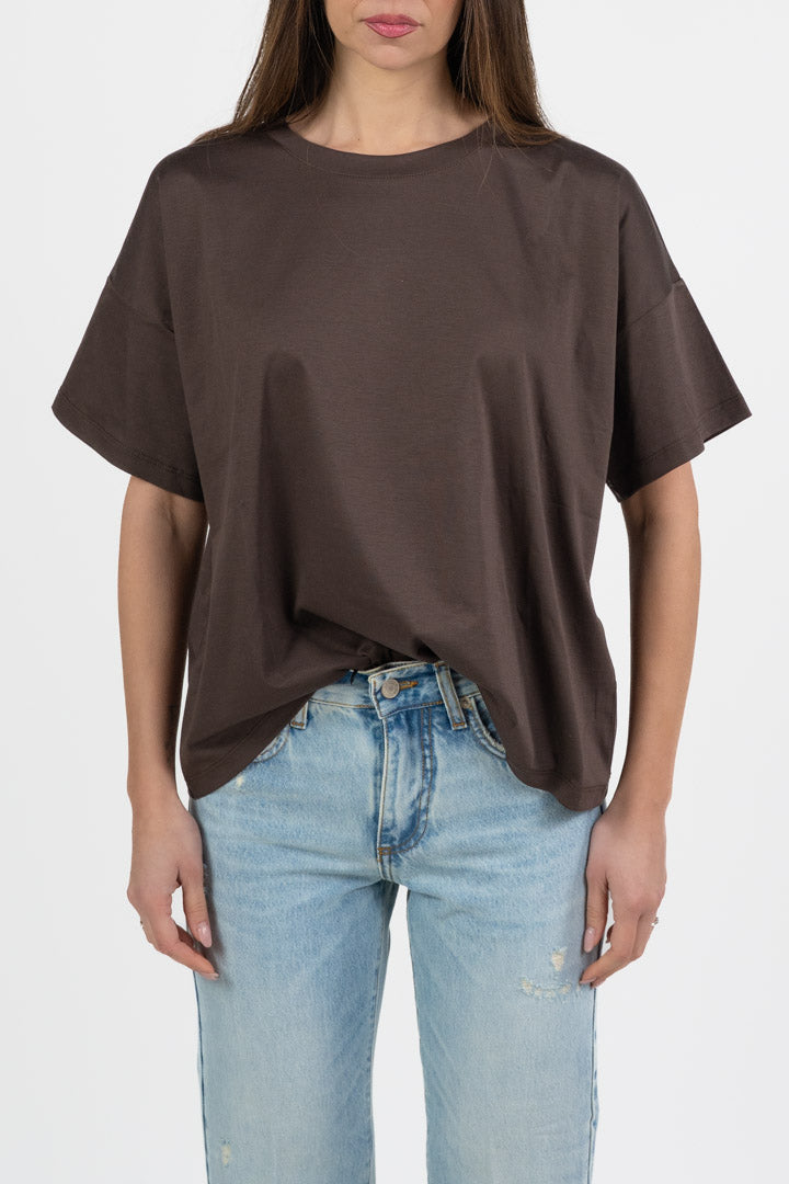 T-shirt Oversize Marrone - Vicolo