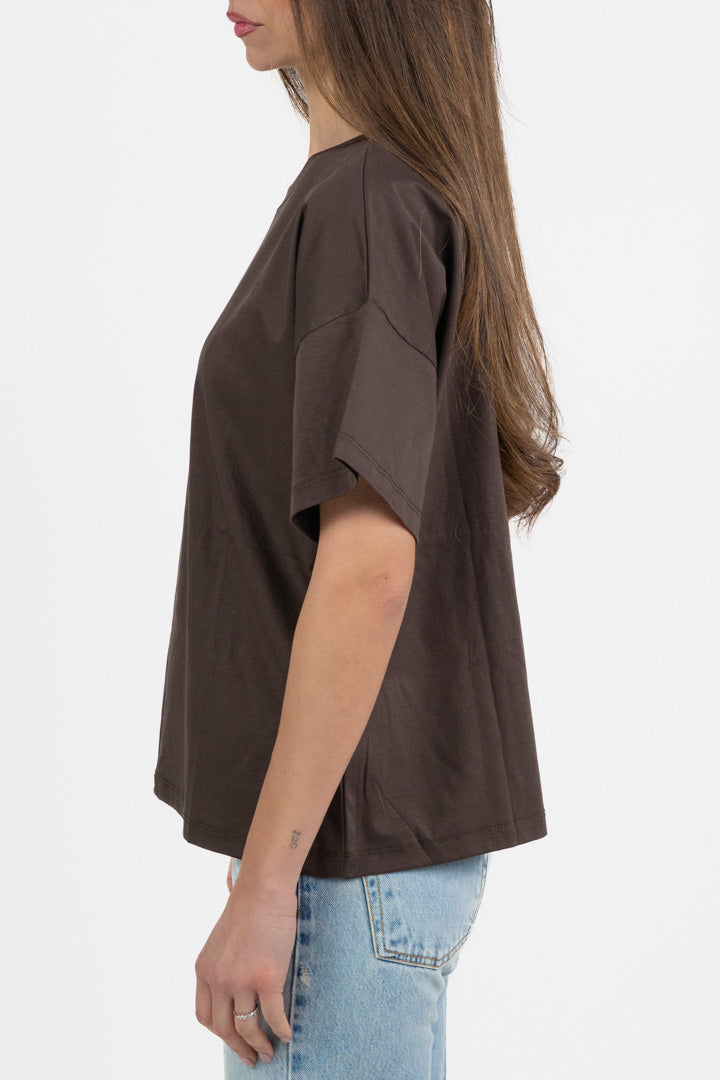 T-shirt Oversize Marrone - Vicolo