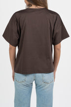 T-shirt Oversize Marrone - Vicolo