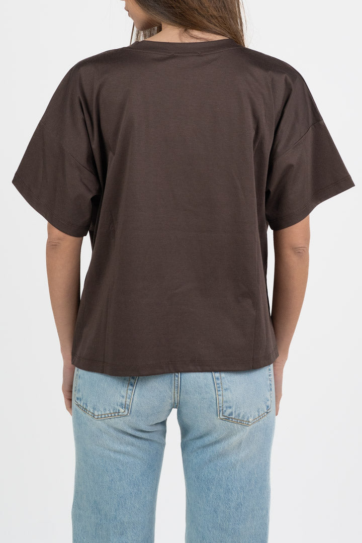 T-shirt Oversize Marrone - Vicolo
