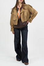 Trench Cropped Strutturato – Vicolo