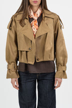 Trench Cropped Strutturato – Vicolo