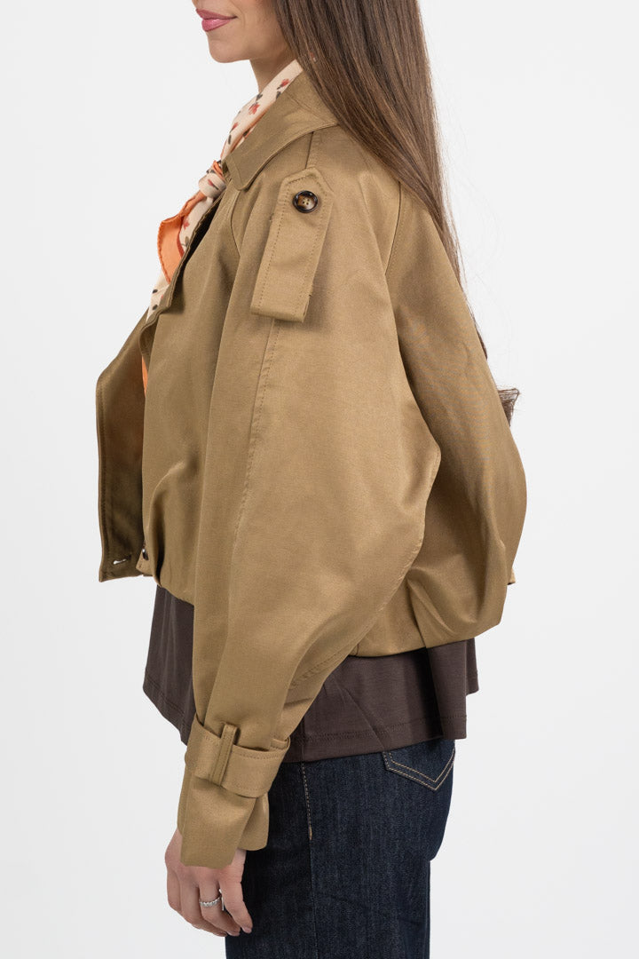Trench Cropped Strutturato – Vicolo