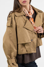 Trench Cropped Strutturato – Vicolo