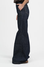 Jeans Wide Leg in Denim Scuro – Vicolo