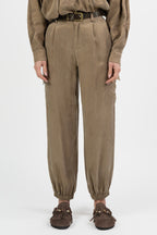 Pantalone Cargo in Tessuto Fluido - Vicolo