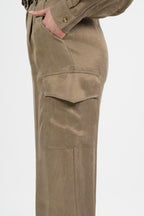 Pantalone Cargo in Tessuto Fluido - Vicolo