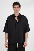 Camicia Nera Oversize in Set Coordinato - Berna