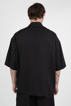 Camicia Nera Oversize in Set Coordinato - Berna