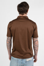Polo in Maglia Rasata – Marrone Cioccolato - At.p.co