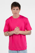 T-shirt Fucsia dal Taglio Boxy - Berna