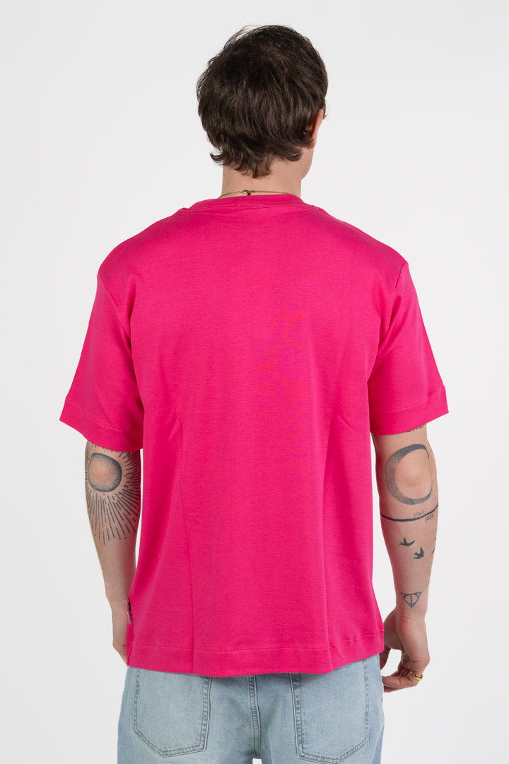 T-shirt Fucsia dal Taglio Boxy - Berna