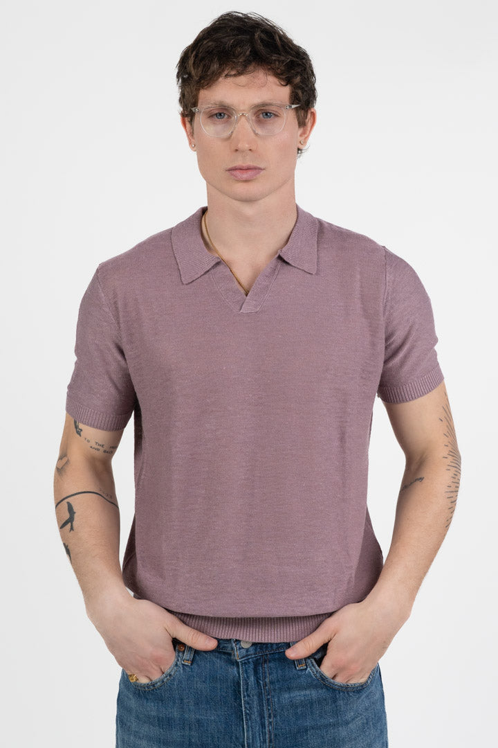 Polo in Maglia Fine – Rosa Polvere - Antony Morato