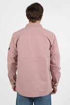 Overshirt in Cotone Lavato rosa antico  – Barbour