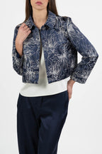 Bolerino in jacquard con disegno floreale - Emme Marella