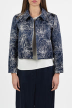 Bolerino in jacquard con disegno floreale - Emme Marella