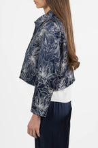 Bolerino in jacquard con disegno floreale - Emme Marella