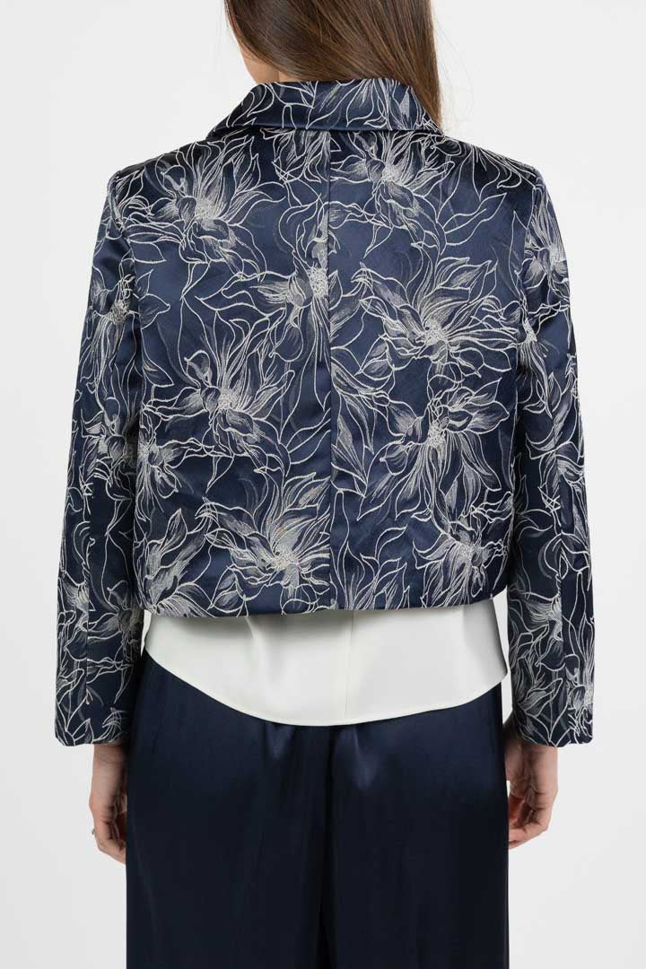 Bolerino in jacquard con disegno floreale - Emme Marella