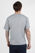 T-Shirt in Filo di Cotone  Grigio Melange - Out Fit