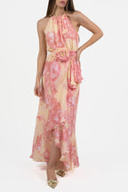 Abito lungo in  Georgette di viscosa stampata - Marella