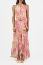 Abito lungo in  Georgette di viscosa stampata - Marella