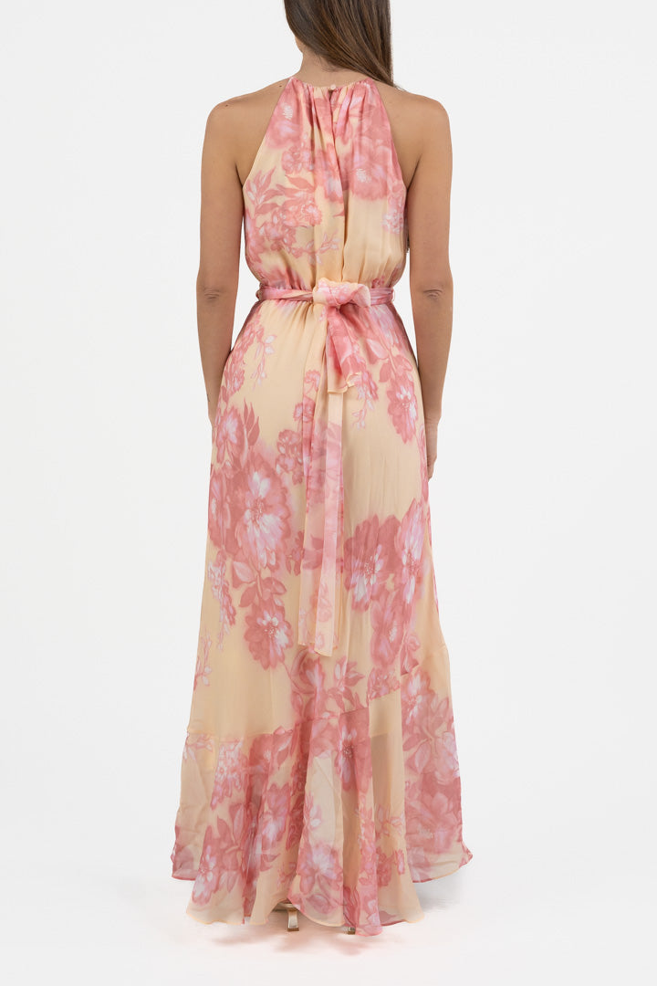 Abito lungo in  Georgette di viscosa stampata - Marella