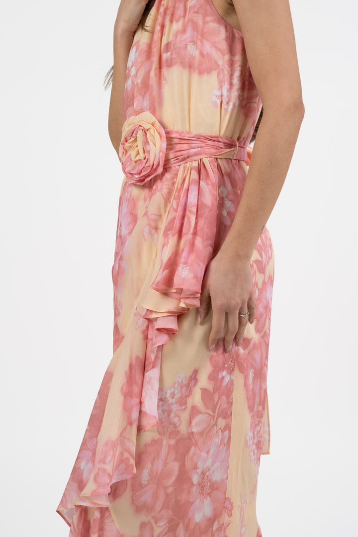 Abito lungo in  Georgette di viscosa stampata - Marella