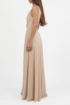 Abito monospalla in lurex oro - Berti Mode Collection