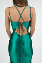 Abito a sirena verde smeralo - Berti Mode Collection