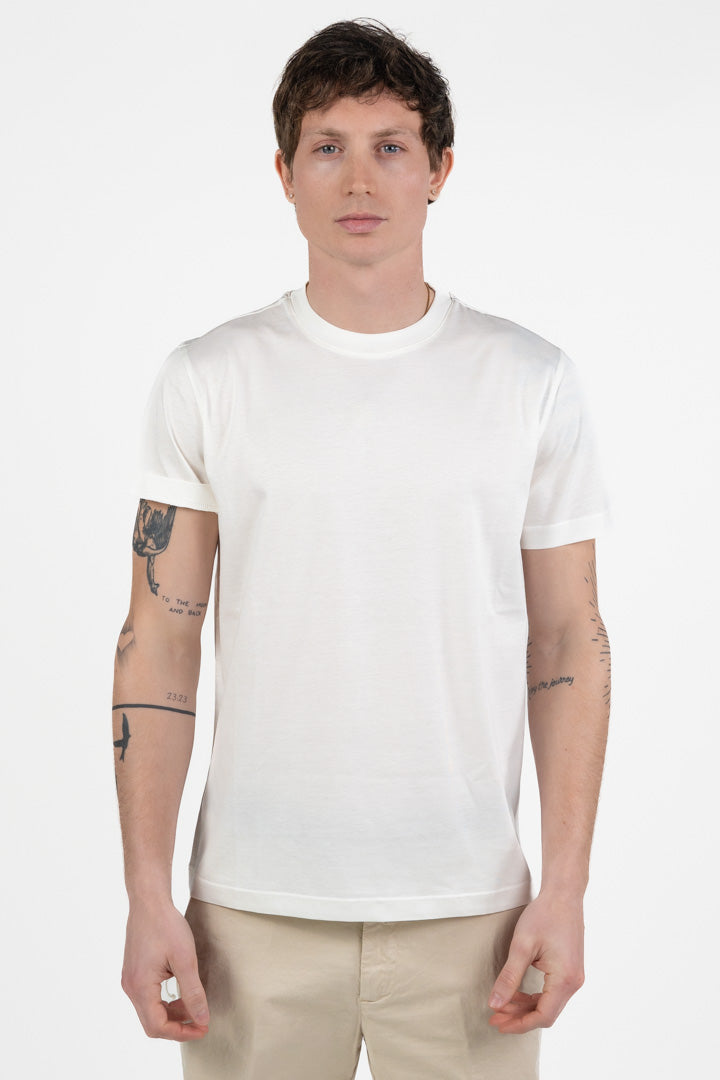 T-shirt in Filo di Scozia Bianco - Officina 36