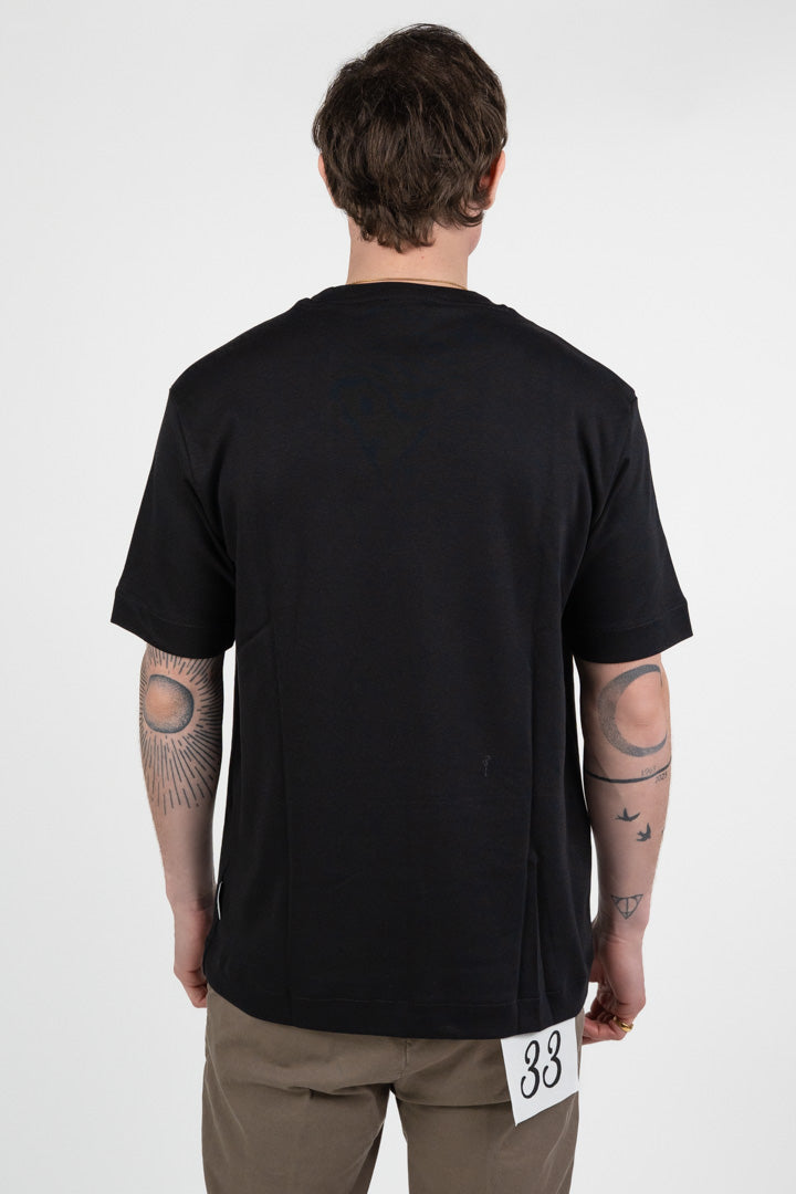 T-Shirt Oversize in cotone  Total Black - Berna