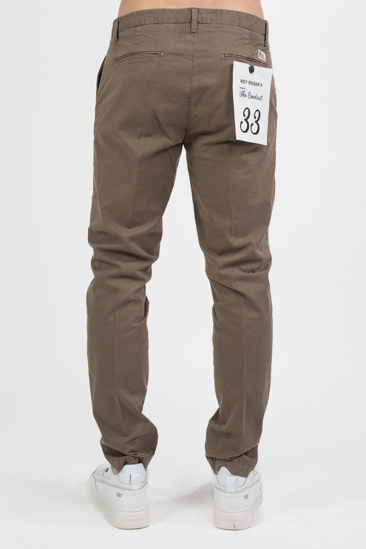 Pantalone Chino Slim Fit – Khaki Fango - Roy Roger's