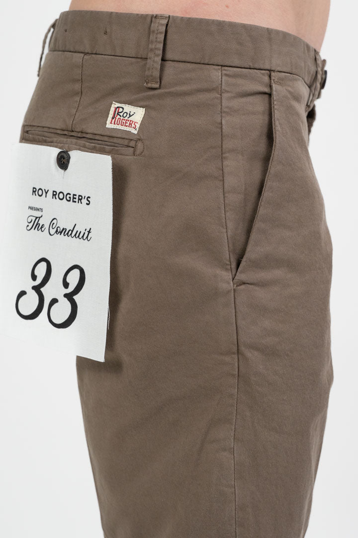 Pantalone Chino Slim Fit – Khaki Fango - Roy Roger's