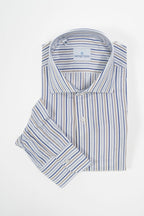 Camicia in Cotone a Righe Multicolor – Bottega Artigiana
