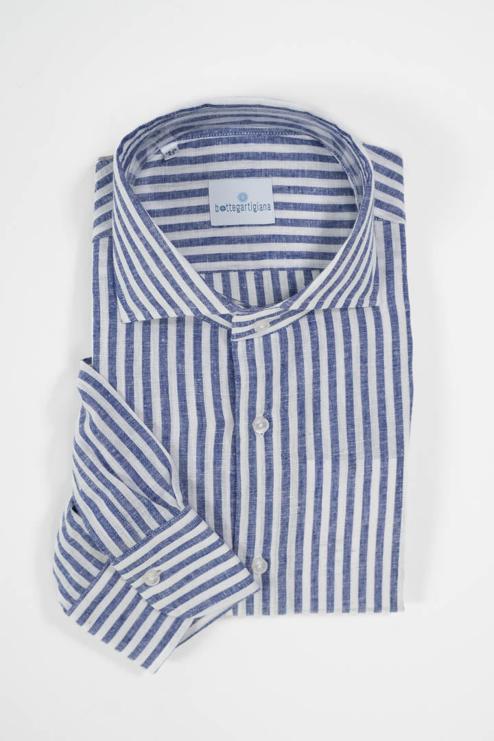 Camicia in Lino a Righe – Bottega Artigiana