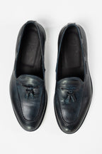 Mocassino in Pelle blu - Berti Mode Collection