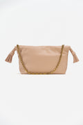 Borsa "Soft Clutch" con Tracolla  e Nappe rosa cipria - Vicolo