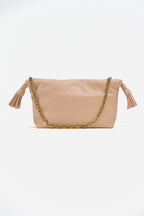 Borsa "Soft Clutch" con Tracolla  e Nappe rosa cipria - Vicolo