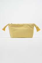 Borsa "Soft Clutch" con Tracolla  e Nappe giallo pastello - Vicolo
