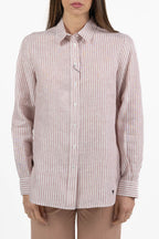 Camicia a Righe Bianca e Rossa - Weekend Max Mara